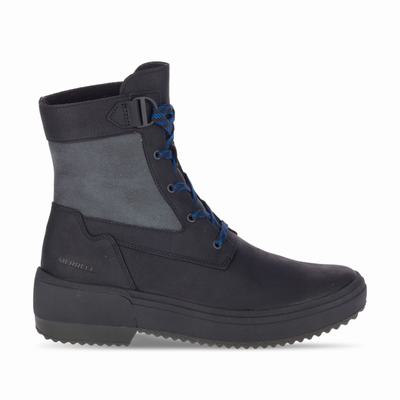 Merrell Haven Mid Lace Waterproof Kängor Dam Svarta (SE430859)